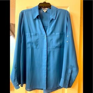 COPY - Express Portofino Button Down Notch Collar Size XL Original Fit